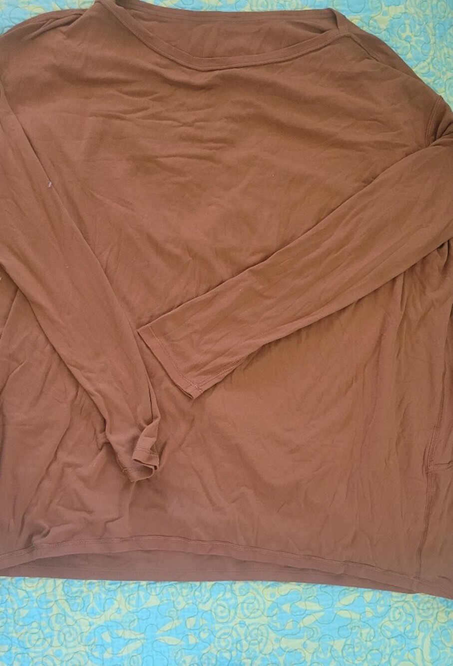 Lululemon Basic Brown Long Sleeve Tee